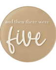 And Then There Were Five Announcement Plaque