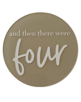 And Then There Were Four Announcement Plaque
