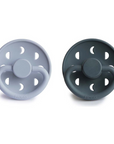 Powder Blue/Slate Moon Phase Silicone Pacifier