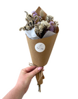 Cream/Lilac Dried Flower Posie