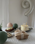 Nine Cream Number Balloon