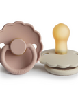 Cream/Blush Daisy Latex Pacifier
