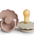 Cream/Blush Daisy Latex Pacifier