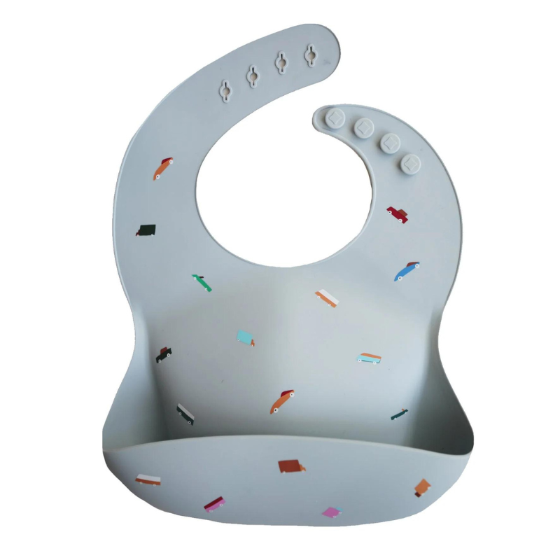Retro Cars Silicone Bib