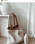Ecru Lammy Mom-Bag