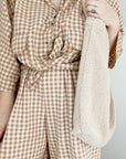 Ecru Chunky Teddy Mom-bag
