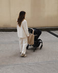 Ecru Chunky Teddy Mom-bag