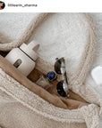 Ecru Chunky Teddy Mom-bag