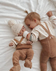 Light Brown Teddy Warmy Retro Tights With Braces