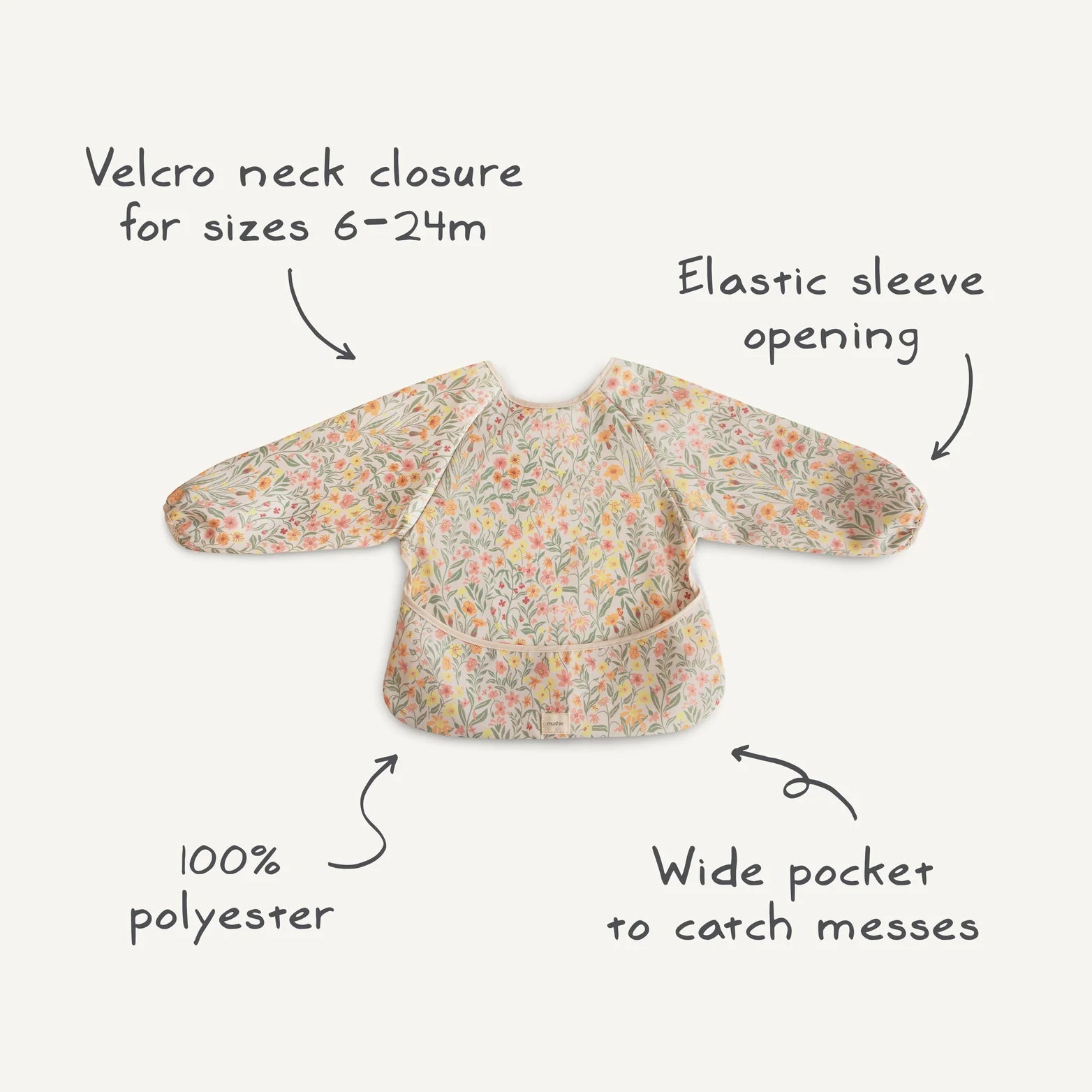 Rainbows Long Sleeve Bib