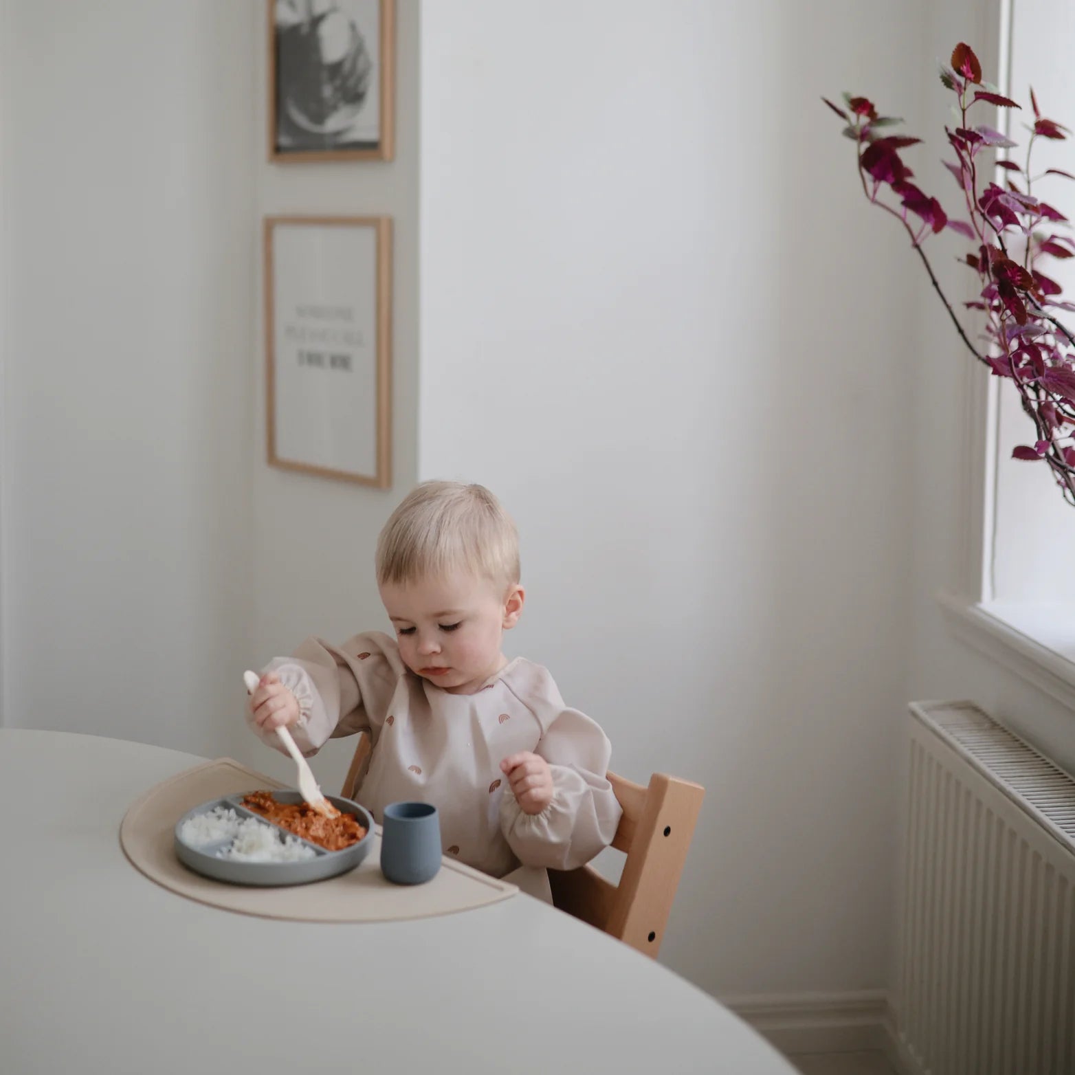 Rainbows Long Sleeve Bib