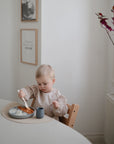 Olive Check Long Sleeve Bib
