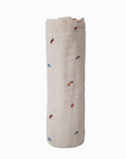 Retro Cars Organic Cotton Muslin Swaddle Blanket