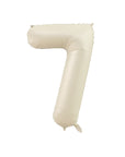 Seven Cream Number Balloon