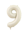 Nine Cream Number Balloon