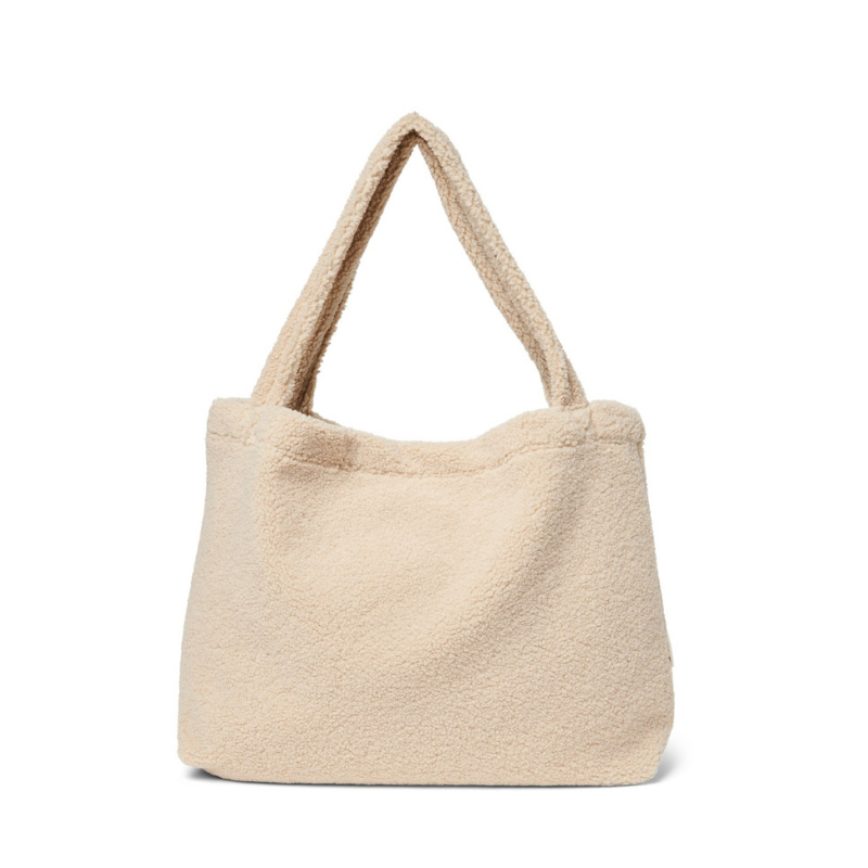 Ecru Chunky Teddy Mom-bag