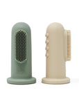 Cambridge Blue/Shifting Sand Finger Toothbrush