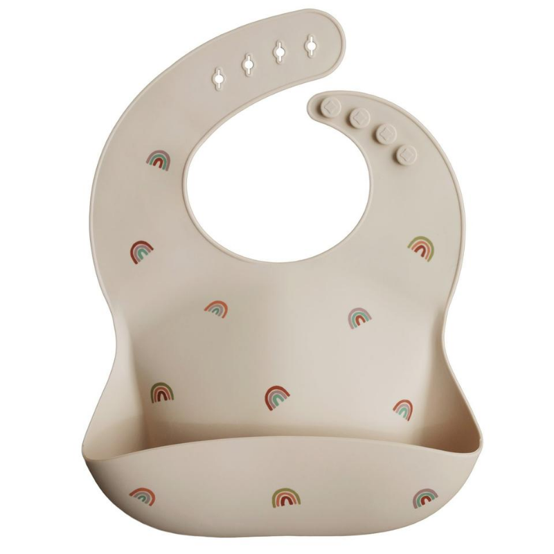 Rainbow Silicone Bib