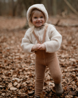 Light Brown Teddy Warmy Retro Tights With Braces