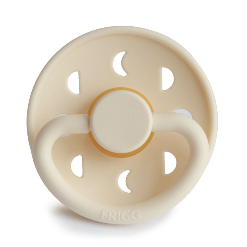 Cream Moon Phase Latex Pacifier