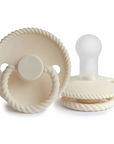 Cream Rope Silicone Pacifier