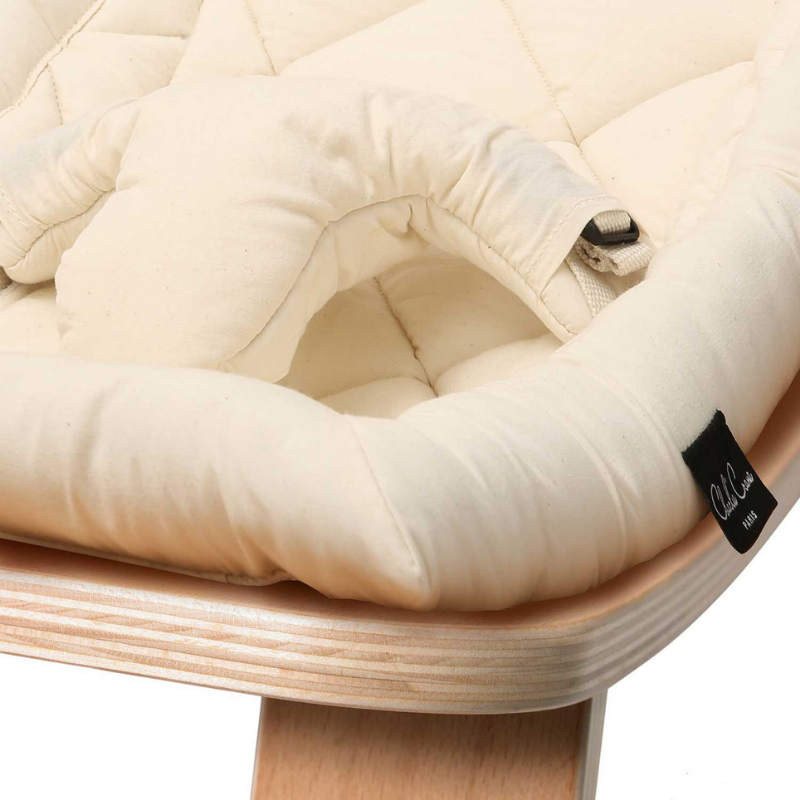 Organic White / Beech Levo Baby Rocker