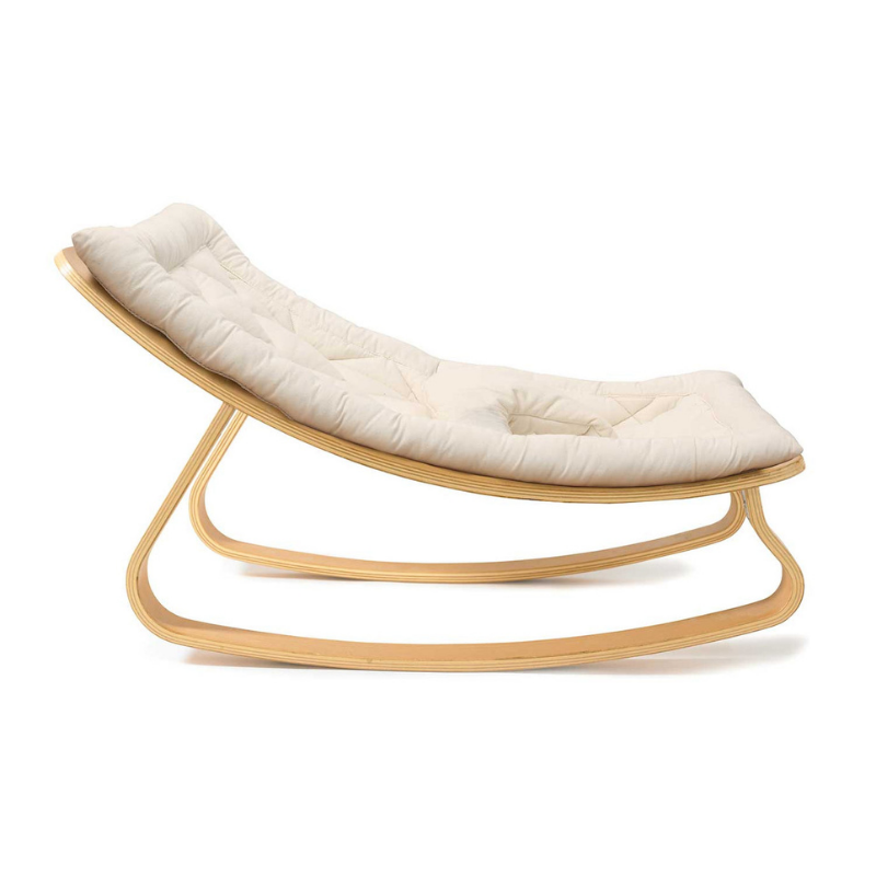 Organic White / Beech Levo Baby Rocker
