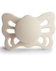 Cream Anatomical Butterfly Silicone Pacifier