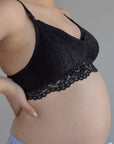 Black Lily Lace Maternity Bralette