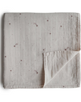 Falling Stars Organic Cotton Muslin Swaddle Blanket