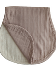 Natural/Fog Muslin Burp Cloth Organic Cotton 2-Pack