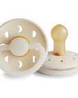 Cream Night Moon Phase Latex Pacifier