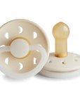 Cream Night Moon Phase Latex Pacifier