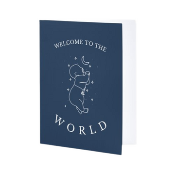 Midnight Welcome To The World Greeting Card