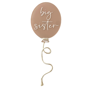 Big Sister Balloon Announcement Plaque