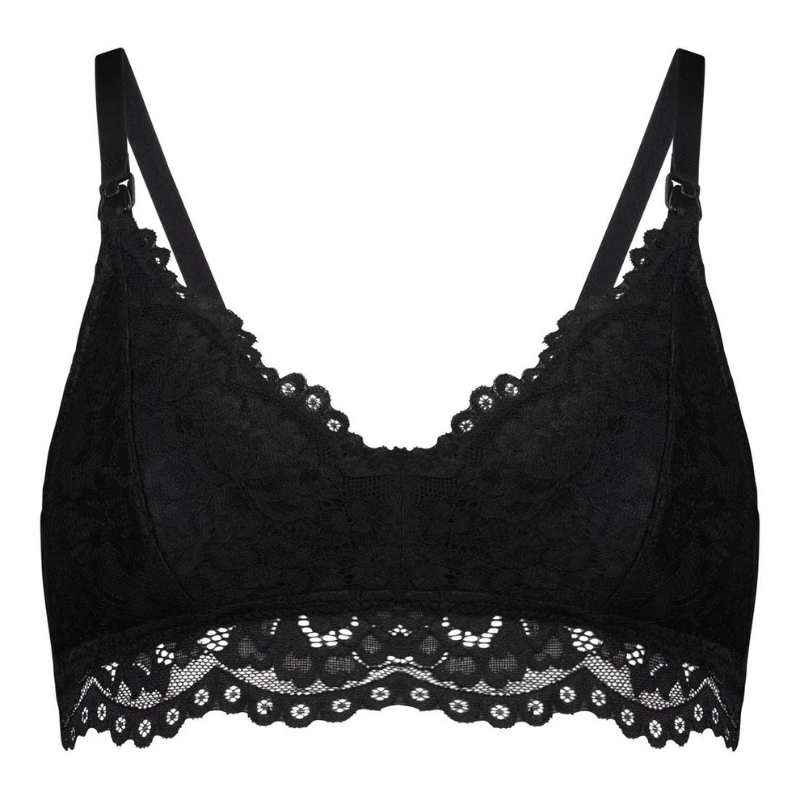 Black Lily Lace Maternity Bralette – Babe Bump & Beyond