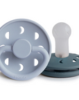 Powder Blue/Slate Moon Phase Silicone Pacifier