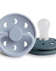 Powder Blue/Slate Moon Phase Silicone Pacifier