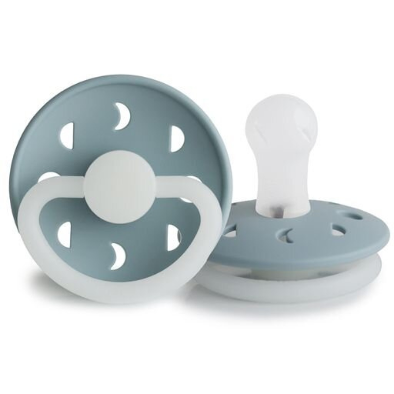 Stone Blue Night Moon Phase Silicone Pacifier
