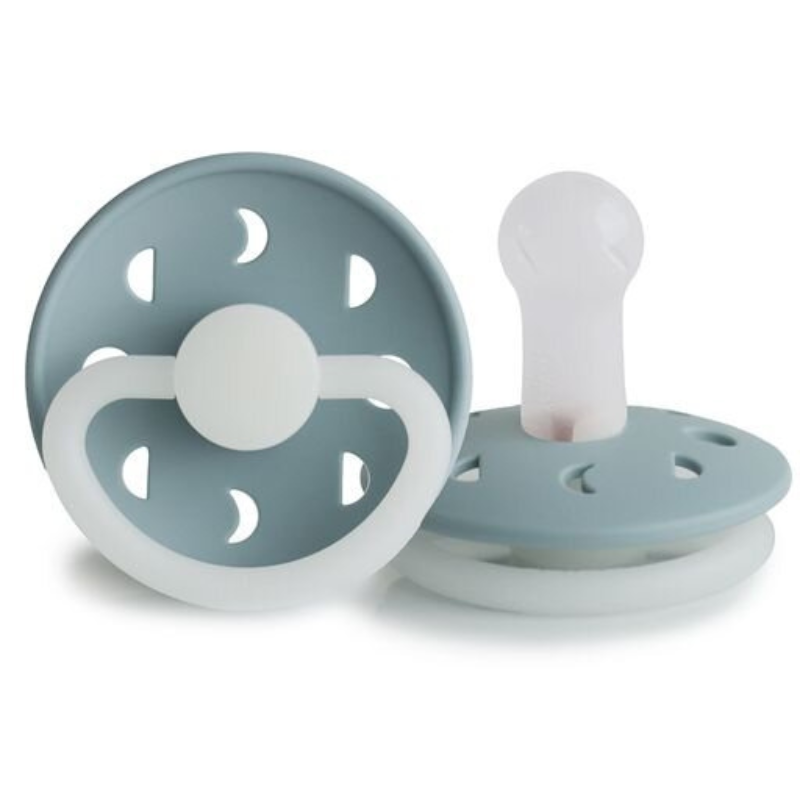 Stone Blue Night Moon Phase Silicone Pacifier