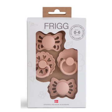 Blush Frigg Baby's First Pacifier Set - Floral Heart