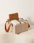 Tan Houndstooth Mini Bunnie Caddie