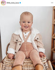 Light Brown Teddy Warmy Retro Tights With Braces