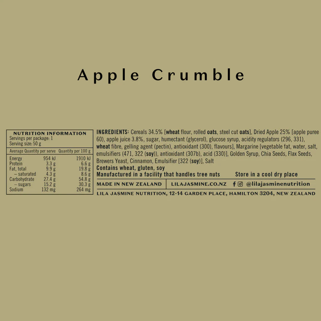 Apple Crumble Lactation Bars