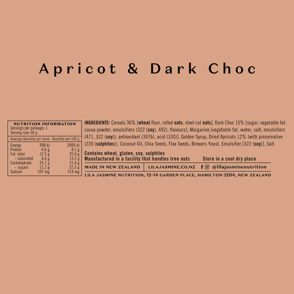 Apricot + Chocolate Lactation Bars