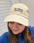 Beige No Sleep Society Cap