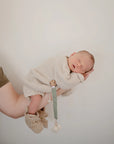 Natural Fabric Pacifier Clip