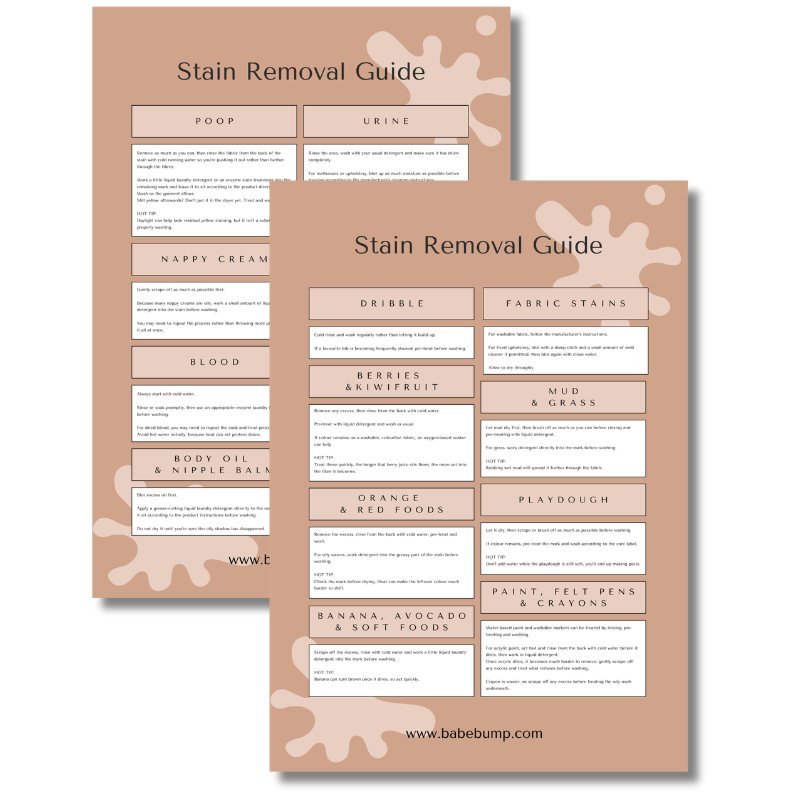 Motherhood Stain Removal Guide - Free Download