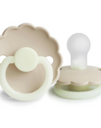 Cream Daisy Night Silicone Pacifier