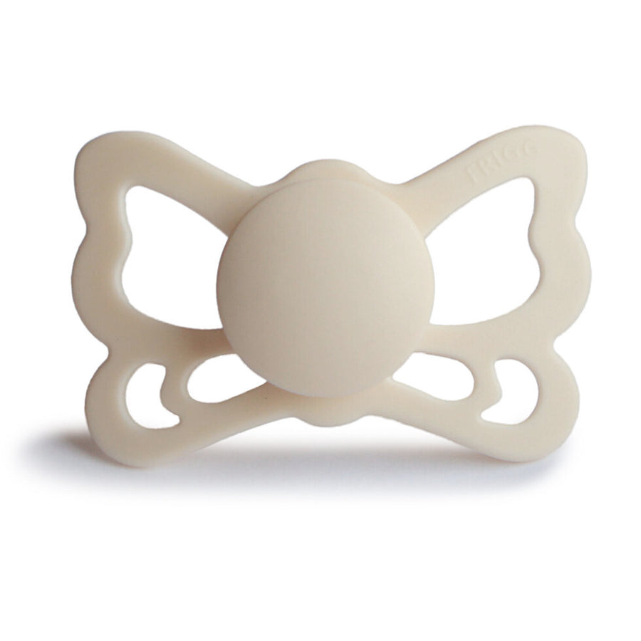 Cream Anatomical Butterfly Silicone Pacifier